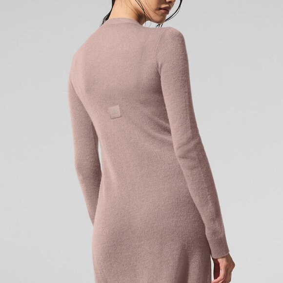 Alo Yoga Sheer Cashmere Long Cardigan Taupe - Picture 4 of 6